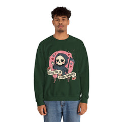 Funny Grim Reaper I Love You In Every Universe Retro Crewneck Sweatshirt