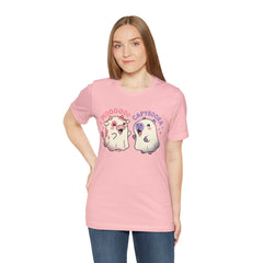 Funny Capyboora and Cow Ghost Retro Halloween T-Shirt