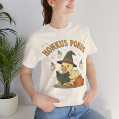 Honkus Pokus Funny Witch Duck Retro Halloween T-Shirt