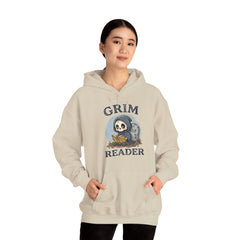 Funny Grim Reader Book Worm Retro Halloween Hoodie