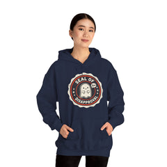 Funny Ghost Seal Of Disapproval Retro Badge Hoodie