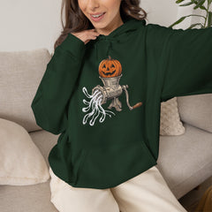 Retro Halloween Ghost In The Grinder Vintage Hoodie