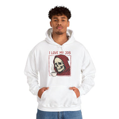 Sarcastic Grim Reaper Coffee Lover Retro Hoodie