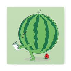 The making of strawberry Canvas