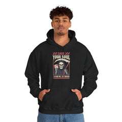 Funny Grim Reaper Floppy Disk Save Your Soul Hoodie
