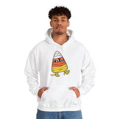 Funny Halloween Candy Corn Mummy Creeping Graphic Hoodie