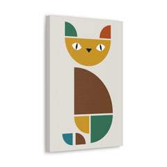 Cat Abstract Art Canvas