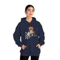 Retro Halloween Ghost In The Grinder Vintage Hoodie