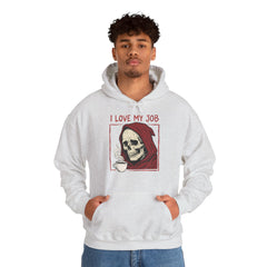 Sarcastic Grim Reaper Coffee Lover Retro Hoodie