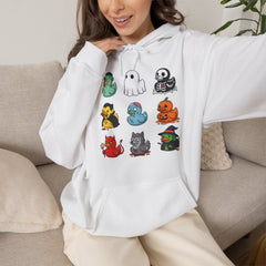 Cute Spooky Rubber Ducky Halloween Mascot Hoodie