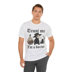 Funny Plague Doctor Trust Me Im A Doctor Retro T-Shirt