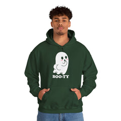 BOOty Cute Kawaii Cheeky Ghost Halloween Vector Art Hoodie