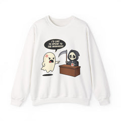 Funny Karen Ghost I'd Like To Speak To The Manager Crewneck Sweatshirt