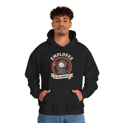Funny Chibi Grim Reaper Employee Of The Month Retro Hoodie
