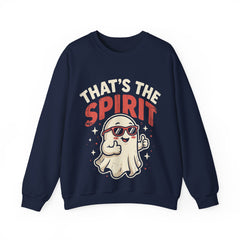 Funny Ghost That's The Spirit Retro Halloween Crewneck Sweatshirt