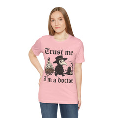 Funny Plague Doctor Trust Me Im A Doctor Retro T-Shirt