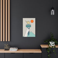 Cat Statue of Liberty Canvas