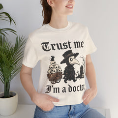 Funny Plague Doctor Trust Me Im A Doctor Retro T-Shirt