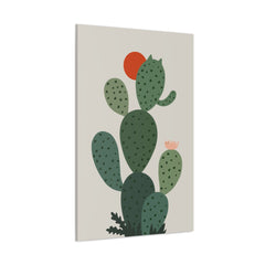 Cat and Plant Cat-Tus Canvas