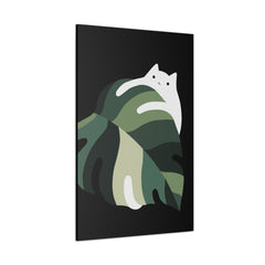 Cat and Plant 19 Canvas