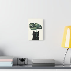 Cat and Plant 9 Canvas