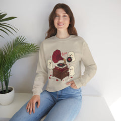 Funny Ghost Record Player Vinyl Gramophone Retro Crewneck Sweatshirt