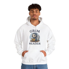 Funny Grim Reader Book Worm Retro Halloween Hoodie