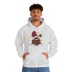 Funny Ghost Record Player Vinyl Gramophone Retro Hoodie