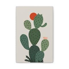 Cat and Plant Cat-Tus Canvas