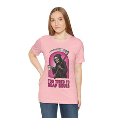 Funny Grim Reaper Too Tired To Reap Souls Coffee T-Shirt