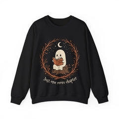 Funny Ghost Book Club Just One More Chapter Crewneck Sweatshirt