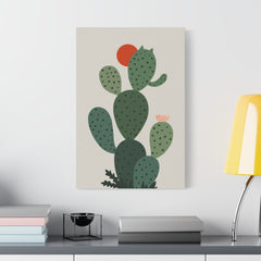 Cat and Plant Cat-Tus Canvas