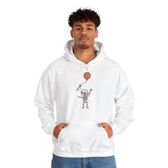 Funny Skeleton Balloon Floating Hand Retro Halloween Hoodie