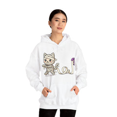 Funny Toilet Paper Mummy Cat Halloween Hoodie