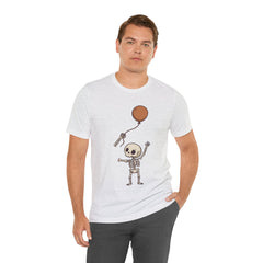 Funny Skeleton Balloon Floating Hand Retro Halloween T-Shirt