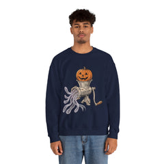 Retro Halloween Ghost In The Grinder Vintage Crewneck Sweatshirt