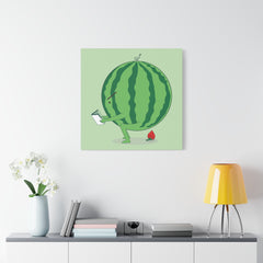 The making of strawberry Canvas