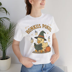 Honkus Pokus Funny Witch Duck Retro Halloween T-Shirt