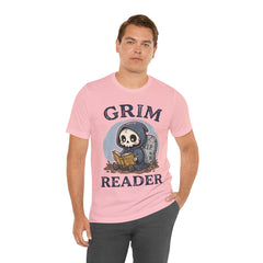 Funny Grim Reader Book Worm Retro Halloween T-Shirt