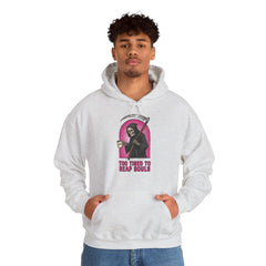 Funny Grim Reaper Too Tired To Reap Souls Coffee Hoodie
