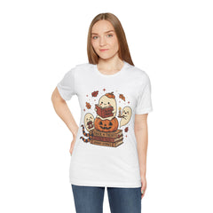 Cute Spooky Book Club Ghost Halloween Retro T-Shirt