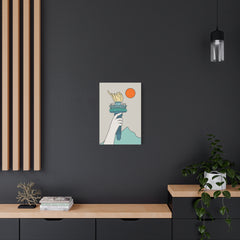 Cat Statue of Liberty Canvas