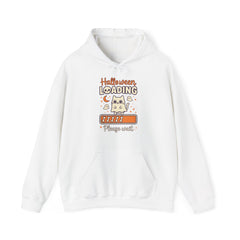 Halloween Loading Please Wait Cute Ghost Cat Purple Hoodie