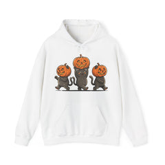 Cute Halloween Black Cats Pumpkin Helmet Hoodie