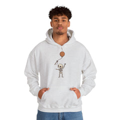 Funny Skeleton Balloon Floating Hand Retro Halloween Hoodie