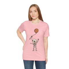 Funny Skeleton Balloon Floating Hand Retro Halloween T-Shirt