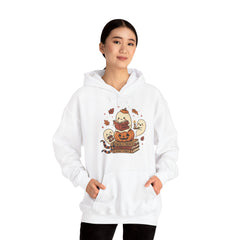 Cute Spooky Book Club Ghost Halloween Retro Hoodie