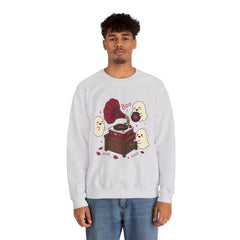 Funny Ghost Record Player Vinyl Gramophone Retro Crewneck Sweatshirt