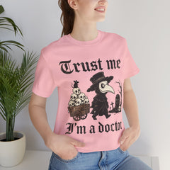 Funny Plague Doctor Trust Me Im A Doctor Retro T-Shirt