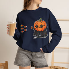 Pumpkin Neo Matrix Parody Crewneck Sweatshirt